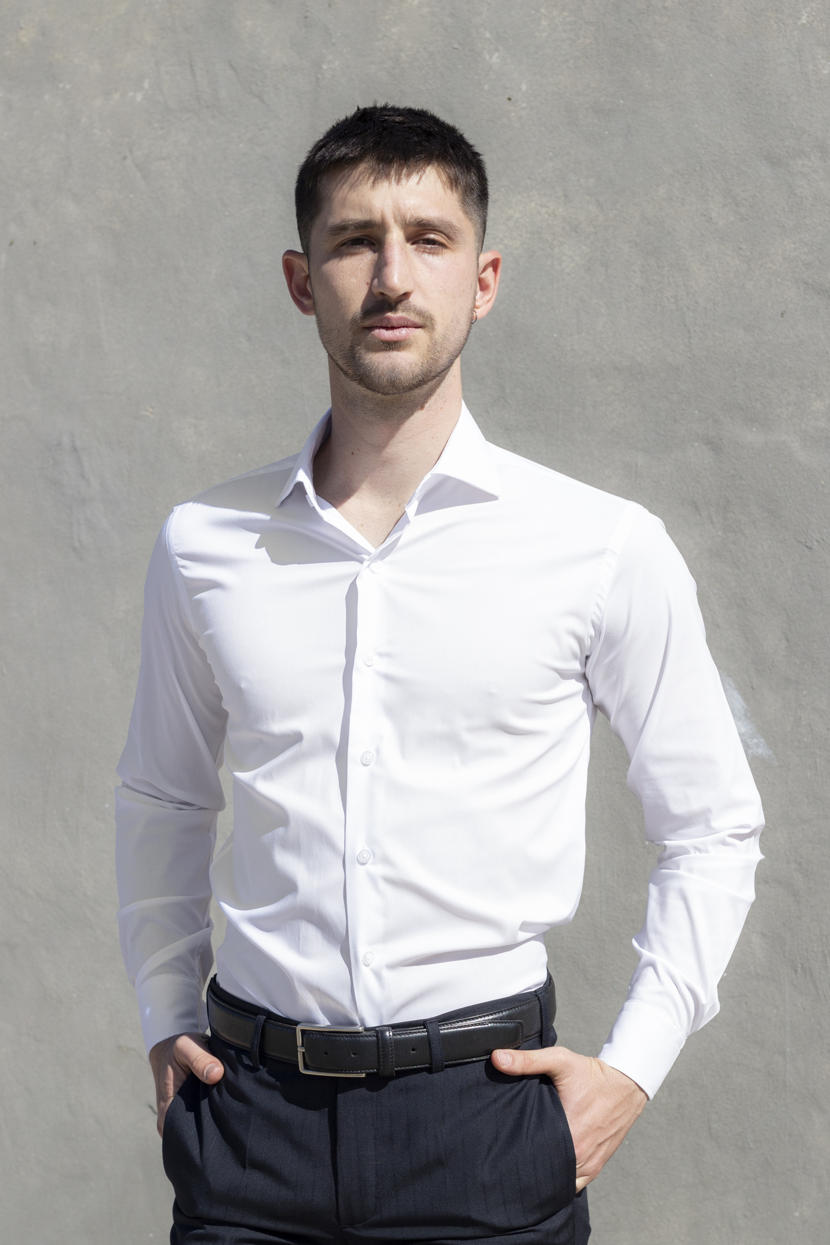 Camisa Blanca Botón Blanco