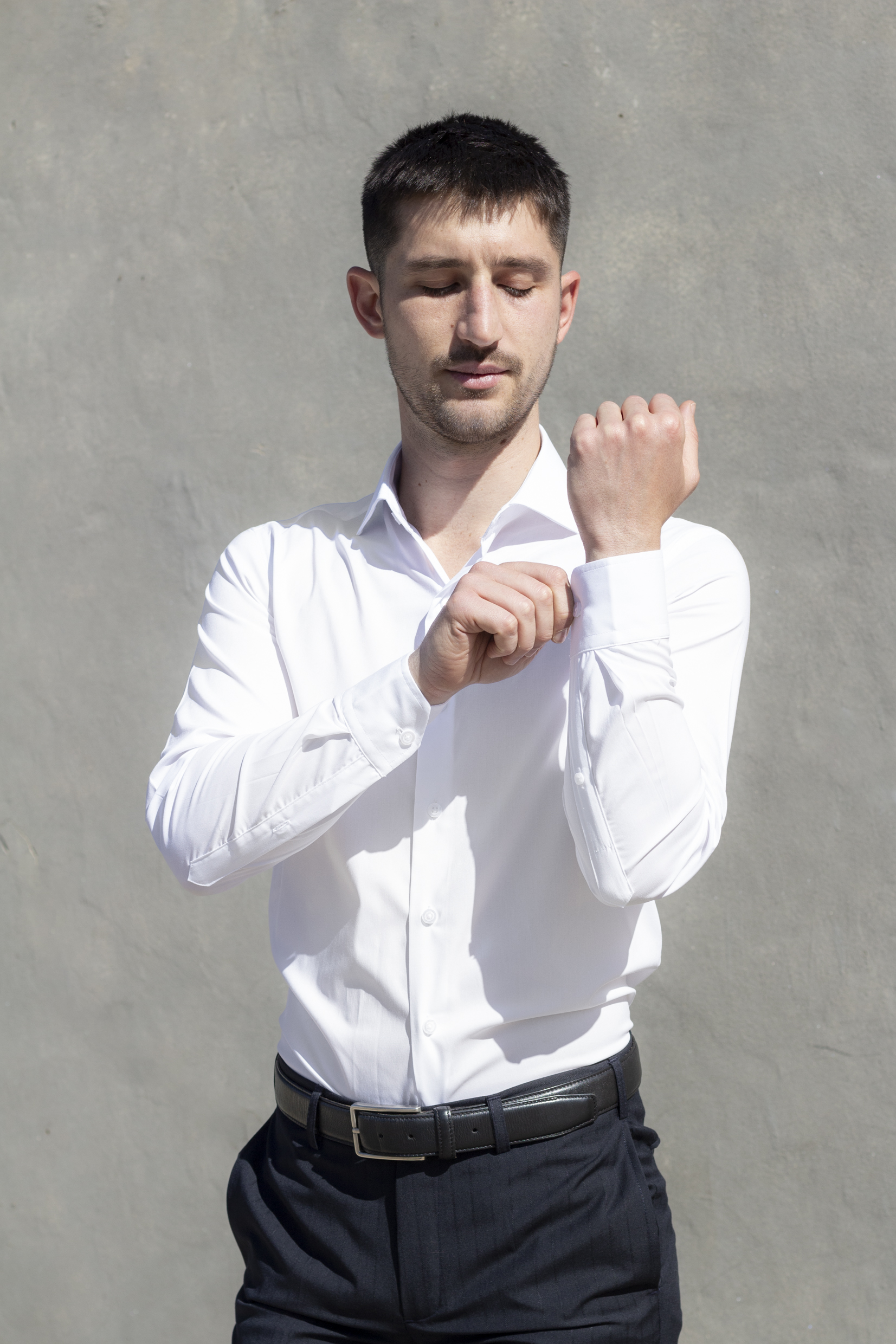 Camisa Blanca Botón Blanco - Imagen 2