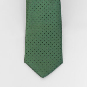 Corbatín Verde Puntos Negro