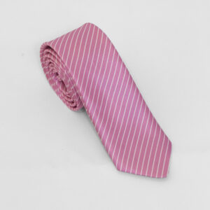Corbatín Rosa Rayas Diagonal