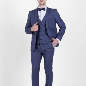 Traje Principe de Gales Azulino