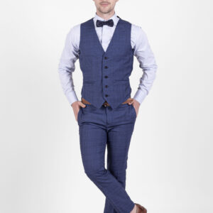 Traje Principe de Gales Azulino