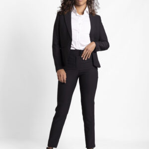 Traje Negro Liso Rígido