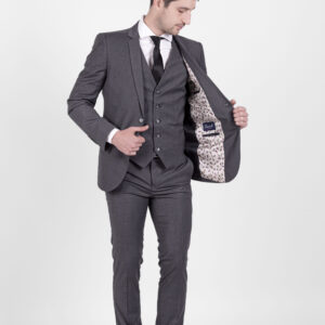 Traje Gris Topo Jaspeado
