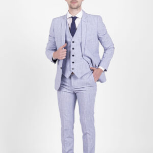 Traje Celeste Jaspeado