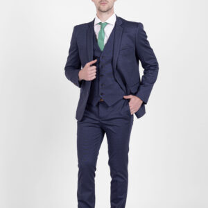 Traje Azul Estampado