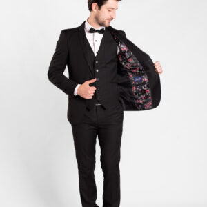 Traje Negro Liso