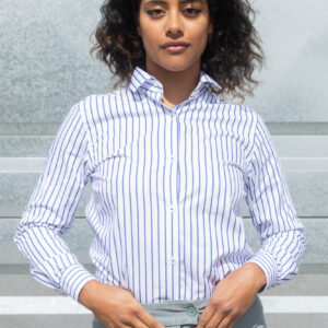 Camisa Blanca con rayas azules